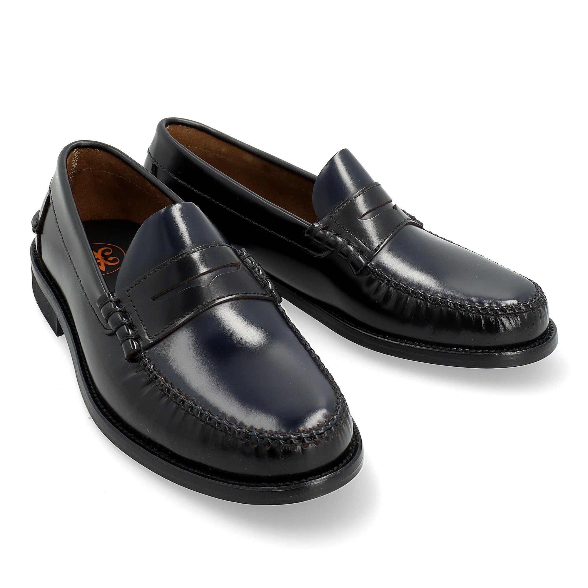 Lucentum Camaleón Negro/Marino para hombre· Zapato Castellano · Confección Limitada