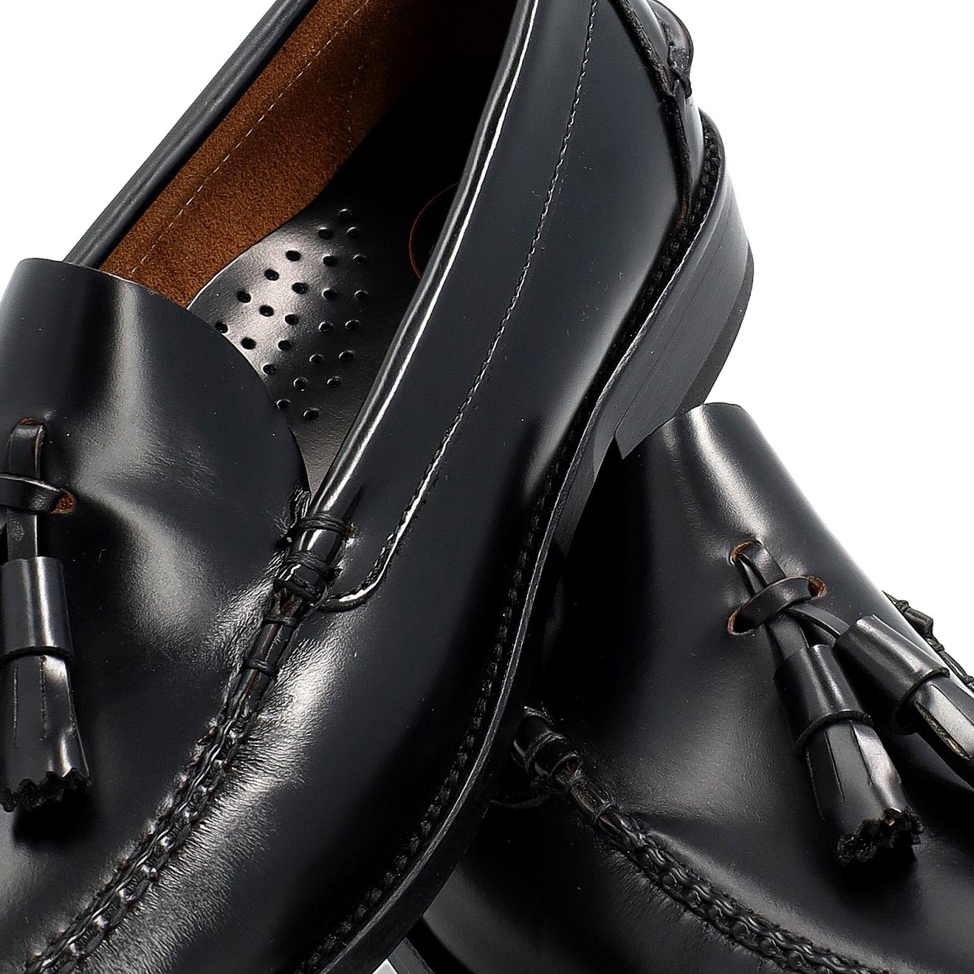 Helmantic Negro · Zapato Castellano hombre con Borlas · Elaboración Limitada