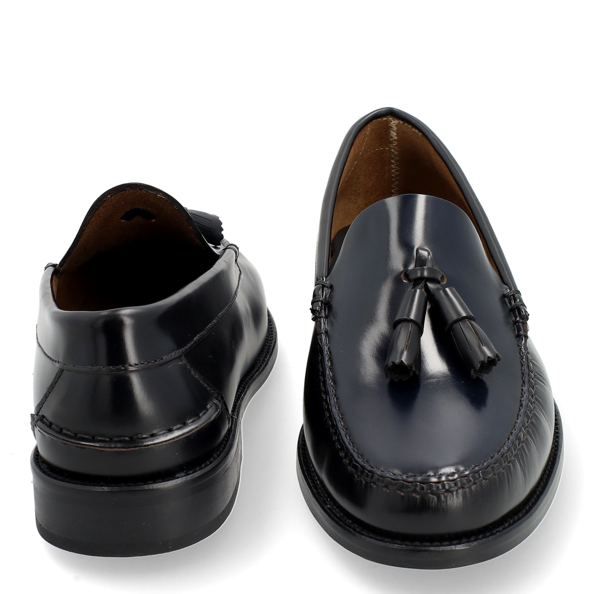 Helmantic Camaleón Negro/Marino Hombre · Zapato Castellano con Borlas · Fabricación muy Limitada