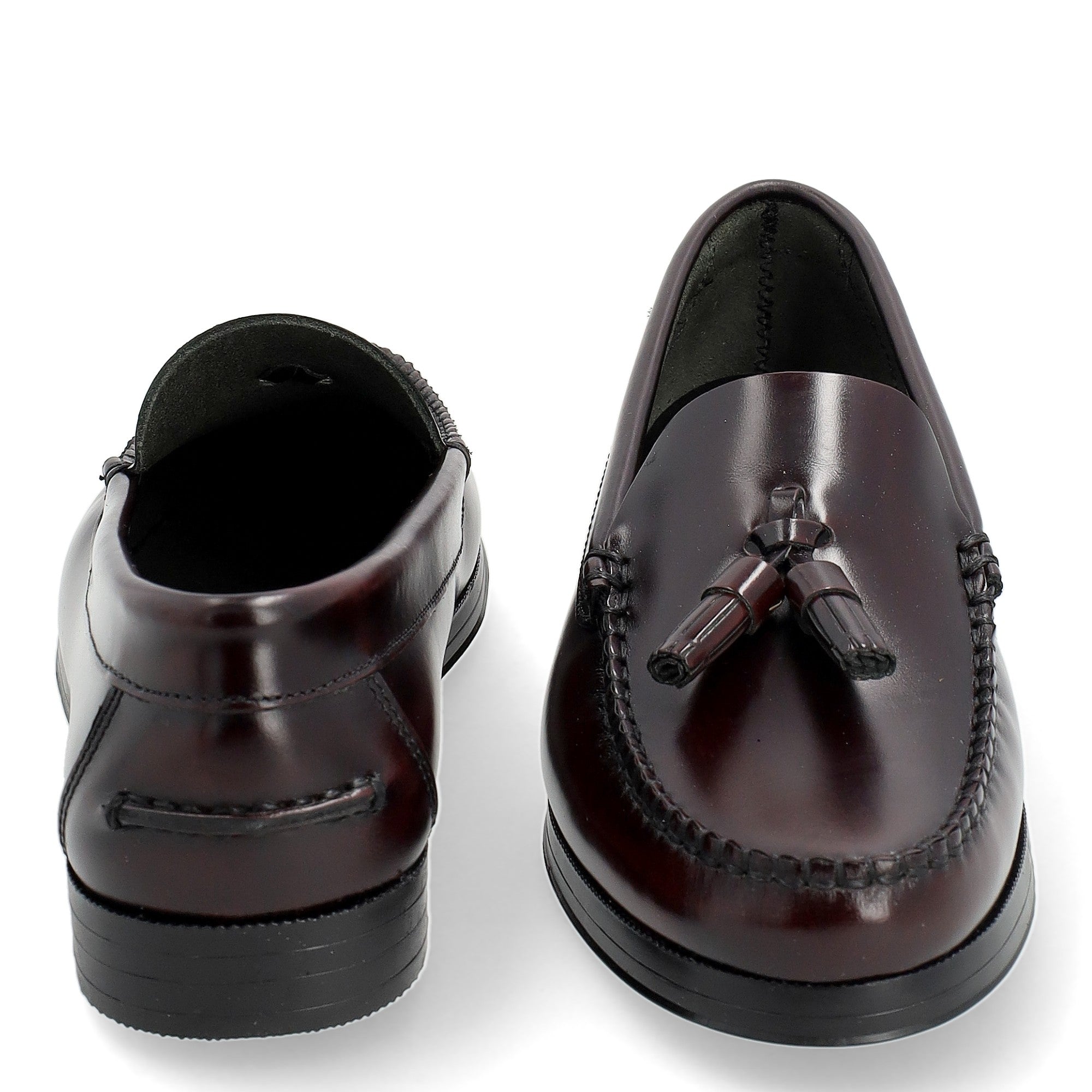 Modelo Híspalis Borlas Burdeos · Castellano Mujer · Piso cosido Antideslizante