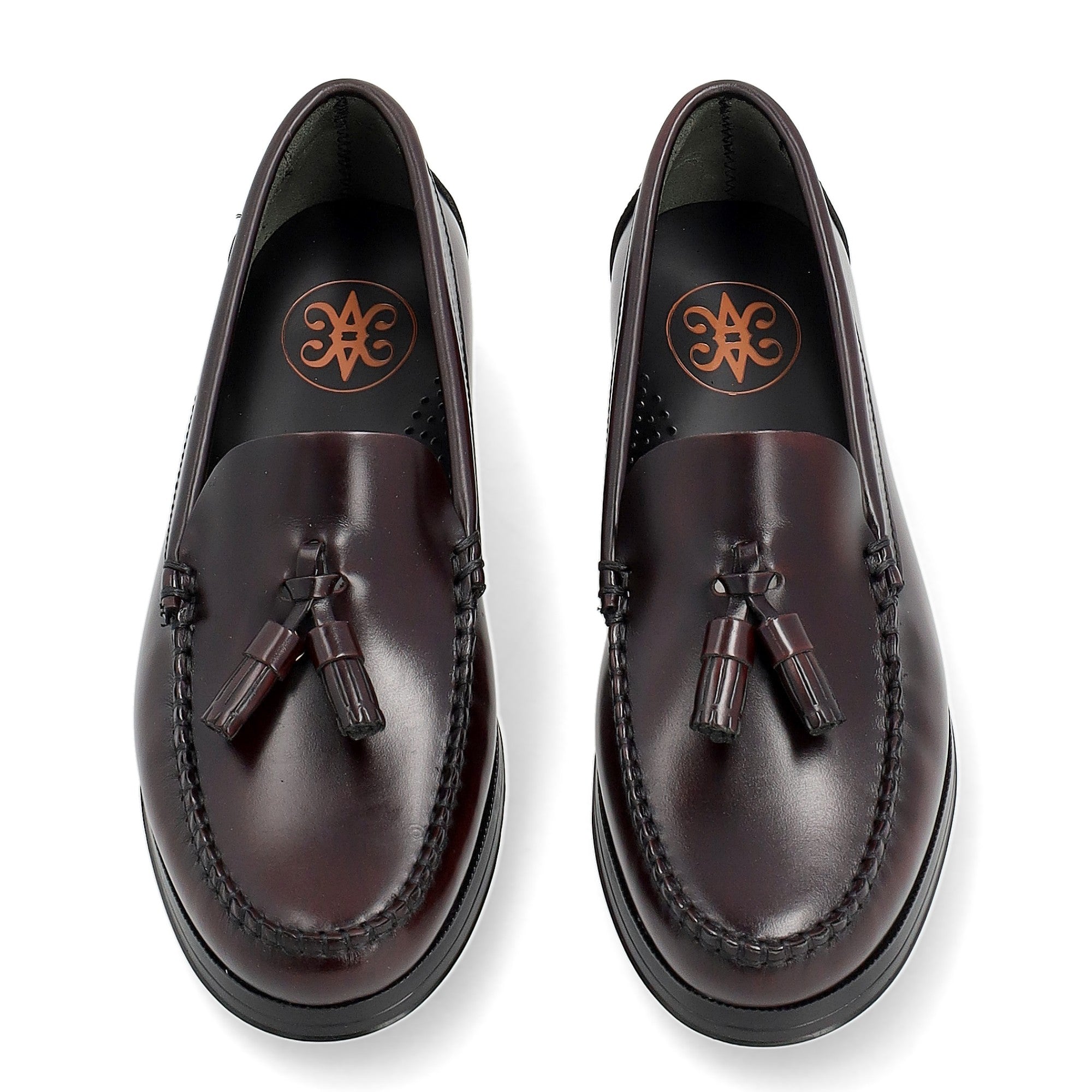 Modelo Híspalis Borlas Burdeos · Castellano Mujer · Piso cosido Antideslizante