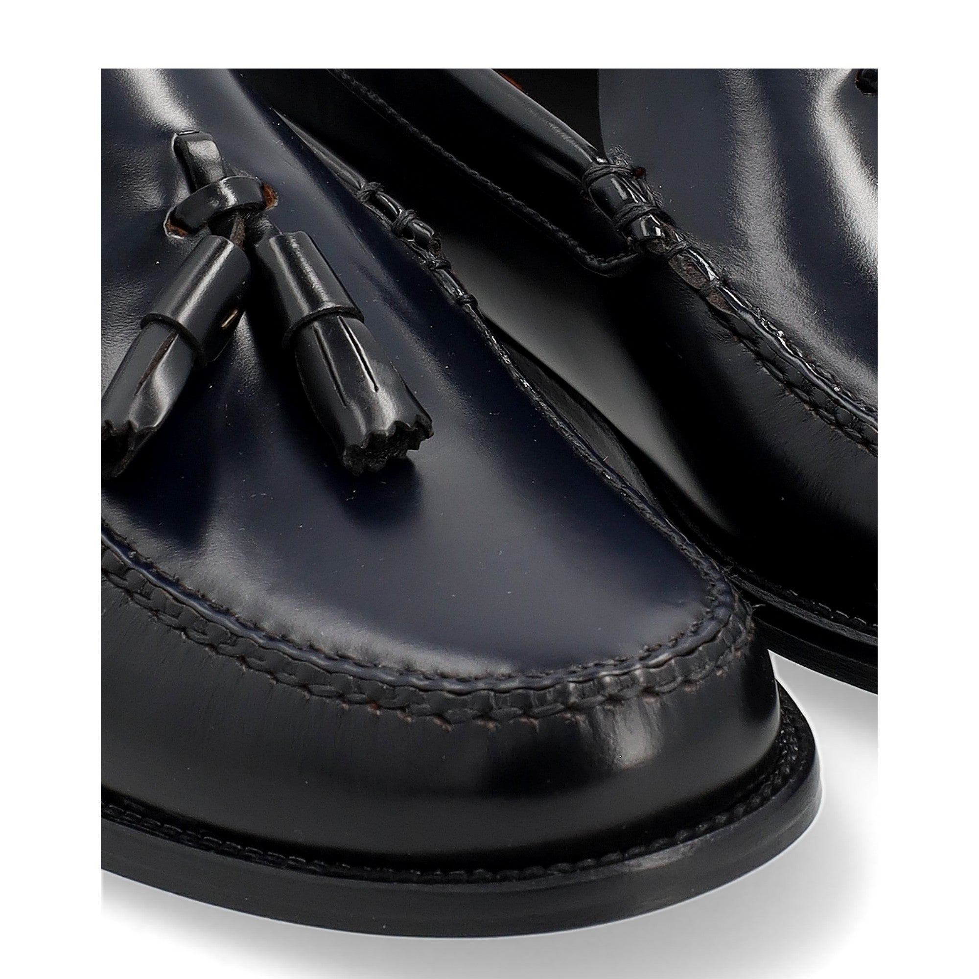 Helmantic Camaleón Negro/Marino Hombre · Zapato Castellano con Borlas · Fabricación muy Limitada