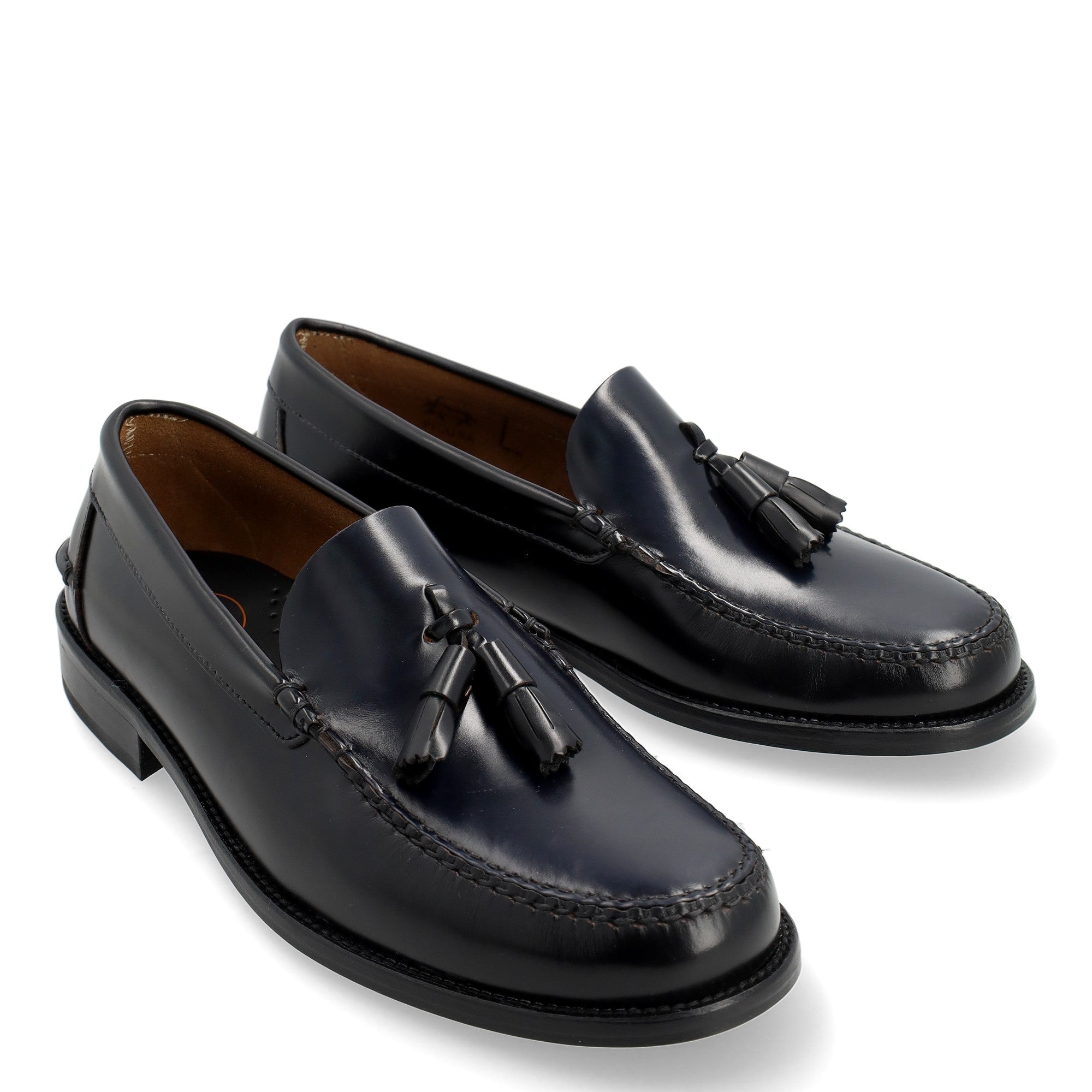 Helmantic Camaleón Negro/Marino Hombre · Zapato Castellano con Borlas · Fabricación muy Limitada